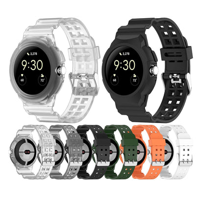 Techsuit W065 szíj a Google Pixel Watch 3 41mm / Watch 2 / Watch számára, Zöld