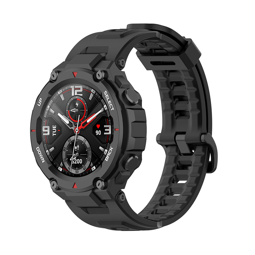 Techsuit W067 szíj az Amazfit T-Rex Pro / T-Rex órához, Fekete