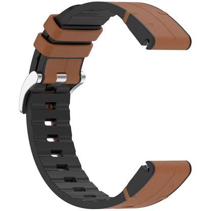 Techsuit W071 Strap for Garmin Instinct / Approach / Fenix Watch Series, 20mm, Brown