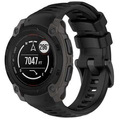 Techsuit W076 szíj Garmin Instinct E 45mm-hez, Fekete