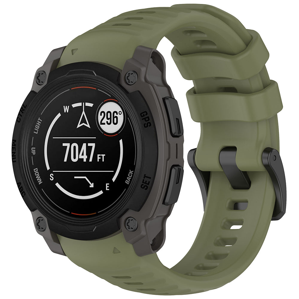 Techsuit W076 szíj Garmin Instinct E 45mm-hez, Zöld