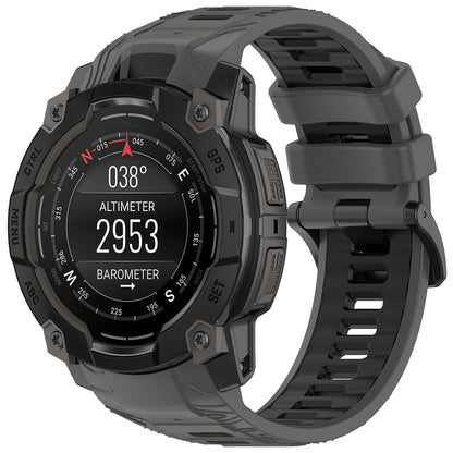 Techsuit W077 szíj Garmin Instinct 3 45mm Solar / Instinct 3 45mm, Szürke