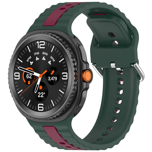 Techsuit W078 szíj Samsung Galaxy Watch 8 Classic / Watch8 44mm / Watch 8 40mm, Sötétzöld