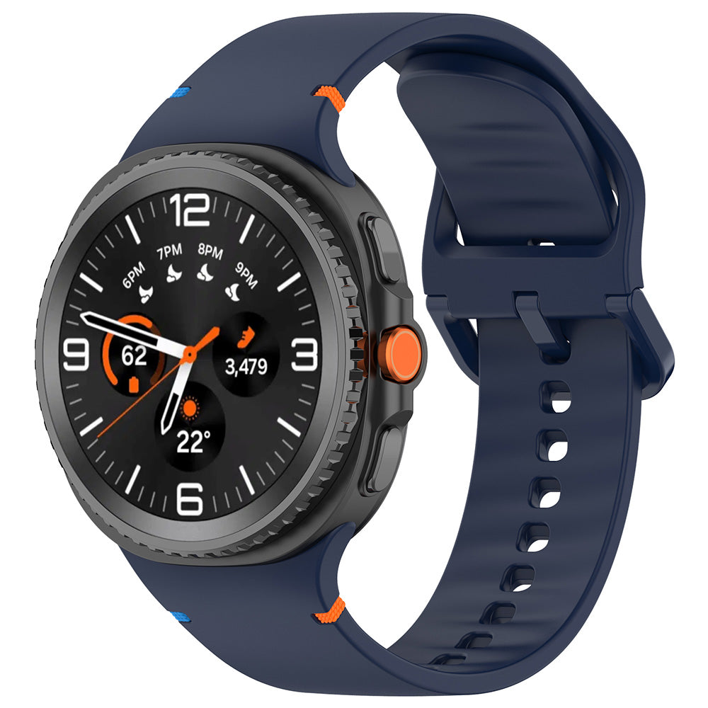 Techsuit W079 szíj Samsung Galaxy Watch 8 Classic / Watch8 44mm / Watch 8 40mm, tengerészkék