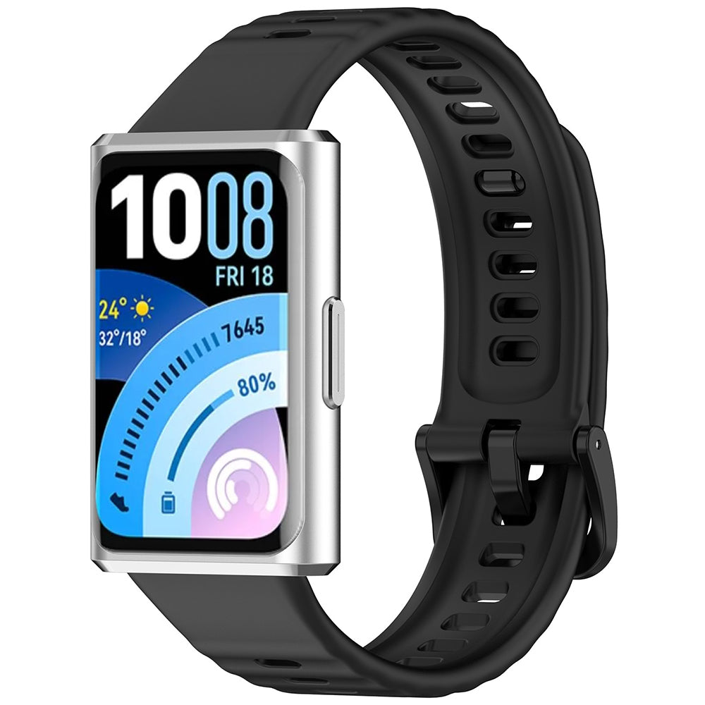 Techsuit W082 szíj Huawei Band 11 / 11 Pro-hoz, Fekete