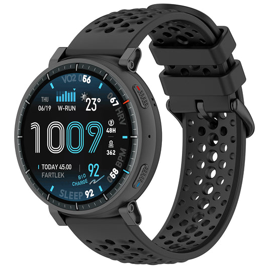 Techsuit W083 szíj Amazfit Watch / Samsung Watch Series, 22mm, Fekete