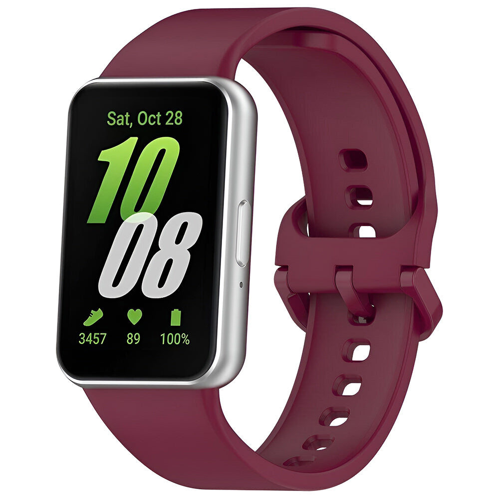Techsuit W086 szíj Samsung Galaxy Fit3 R39M-hez, bordó
