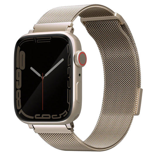 UNIQ Dante szíj Apple Watch 42mm / 41mm / 40mm / 38 sorozathoz, Arany