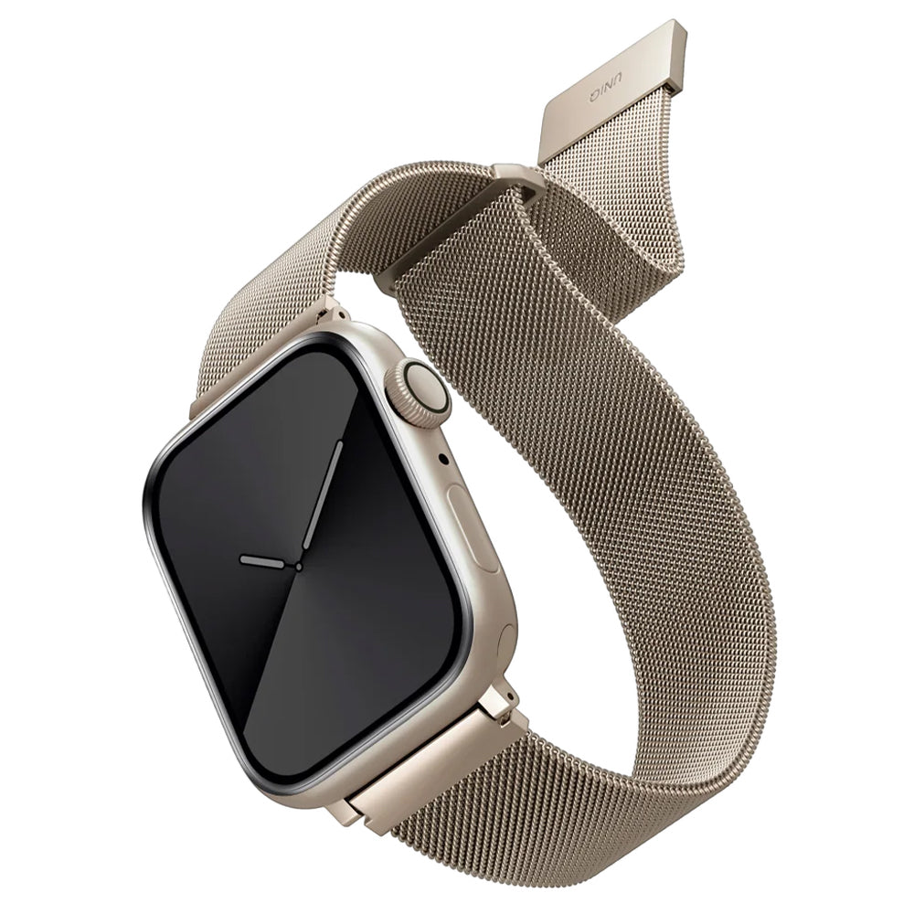 UNIQ Dante szíj Apple Watch 42mm / 41mm / 40mm / 38 sorozathoz, Arany