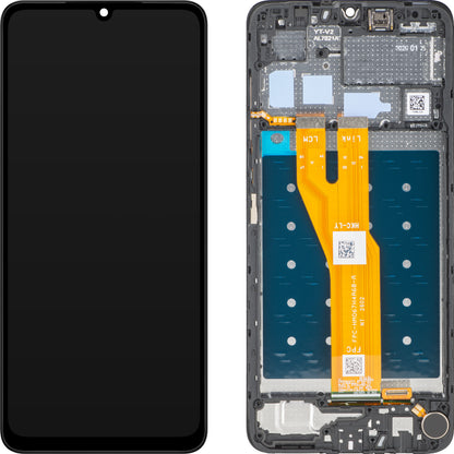 Honor X5c / X5c Plus érintőképernyős kijelző, kerettel, fekete, Service Pack 9707ACHU