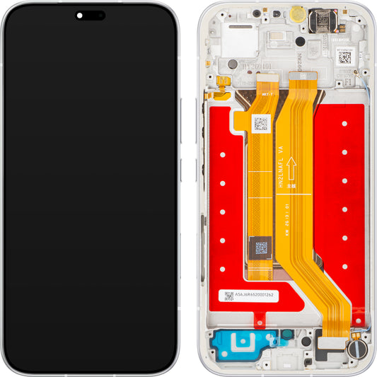Honor 600e / 600 Lite érintőképernyős kijelző kerettel, szürke (Velvet Grey), Service Pack 0235ASUM