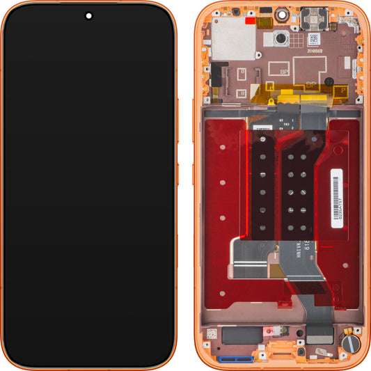 Honor 600 érintőképernyős kijelző, kerettel, narancssárga, Service Pack 0235ATST