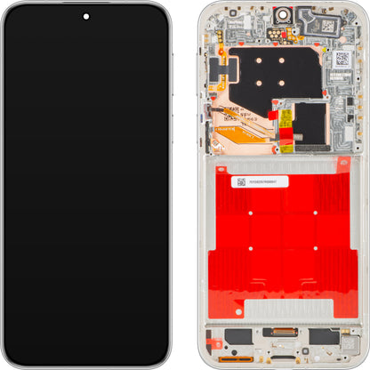 Huawei Pura 80 Pro érintőképernyős kijelző, kerettel, Fehér (Glazed White), Service Pack 02357EFD