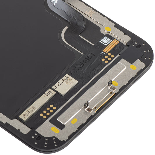 Érintőképernyő JK az Apple iPhone 12 mini készülékhez, kerettel, In-Cell LCD változat, fekete