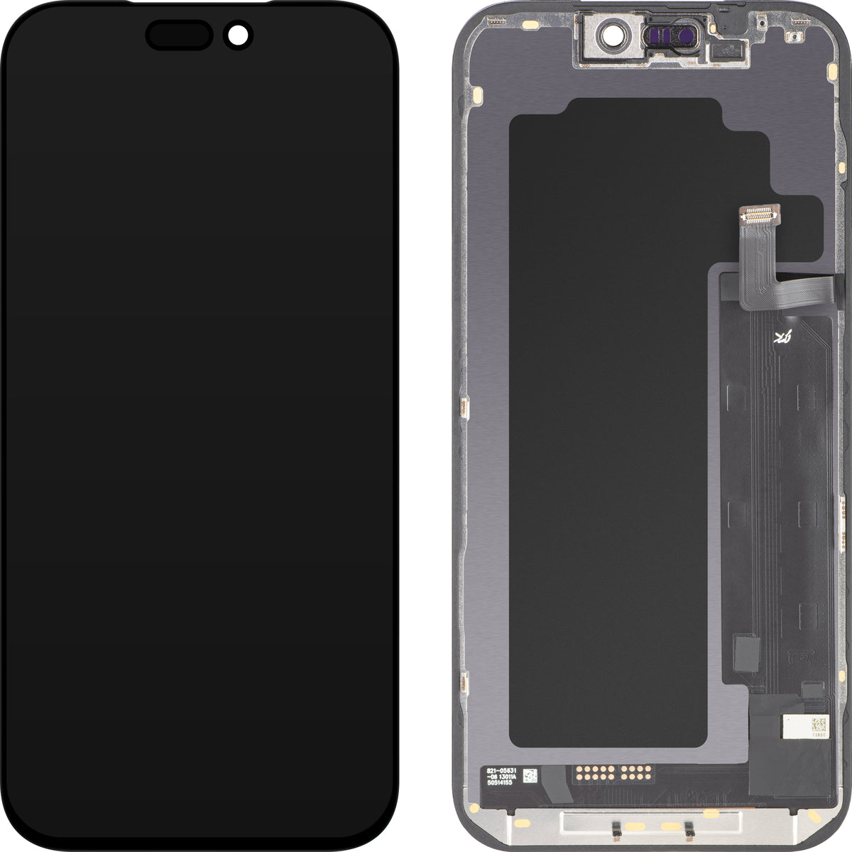 JK érintőképernyős kijelző Apple iPhone 17 Pro Max-hoz, kerettel, LCD In-Cell IC mozgatható verzió, fekete