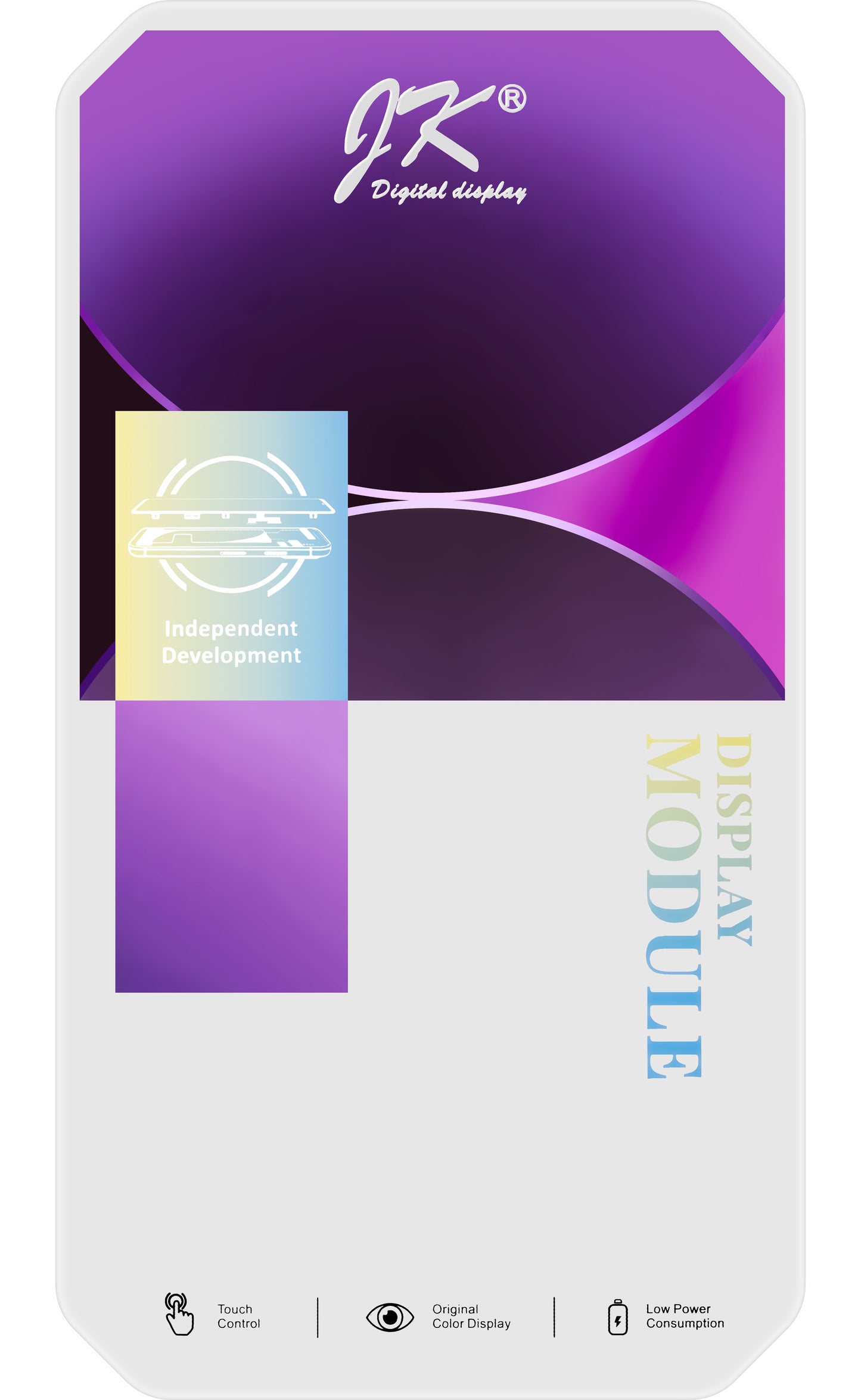 JK Érintőképernyő kijelző Apple iPhone 14 készülékhez, kerettel, In-Cell LCD verzió, Fekete 