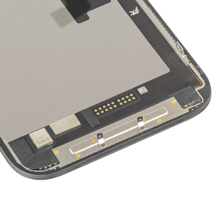 JK érintőképernyős kijelző Apple iPhone 16 Pro-hoz, kerettel, LCD In-Cell IC mozgatható verzió, fekete