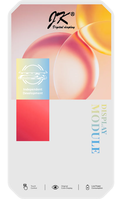 JK érintőképernyő kijelző Apple iPhone 15 Pro készülékhez, kerettel, In-Cell LCD verzió, fekete színű 