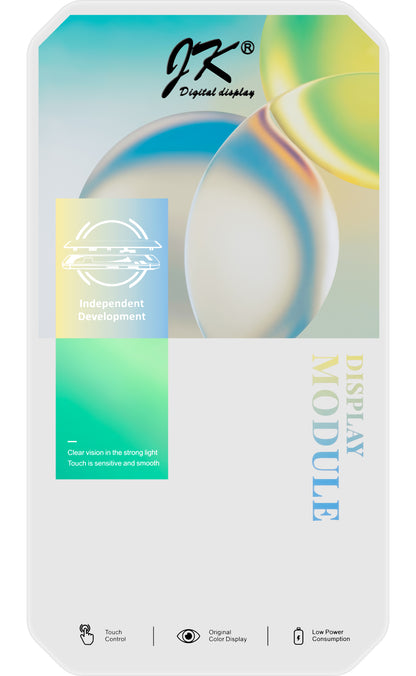 JK Touchscreen Display for Apple iPhone 15 Plus, with Frame, In-Cell LCD Version, Black 