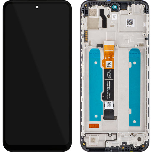 Motorola Moto G41 kijelző érintőképernyővel, kerettel, fekete, Swap 5D68C19764