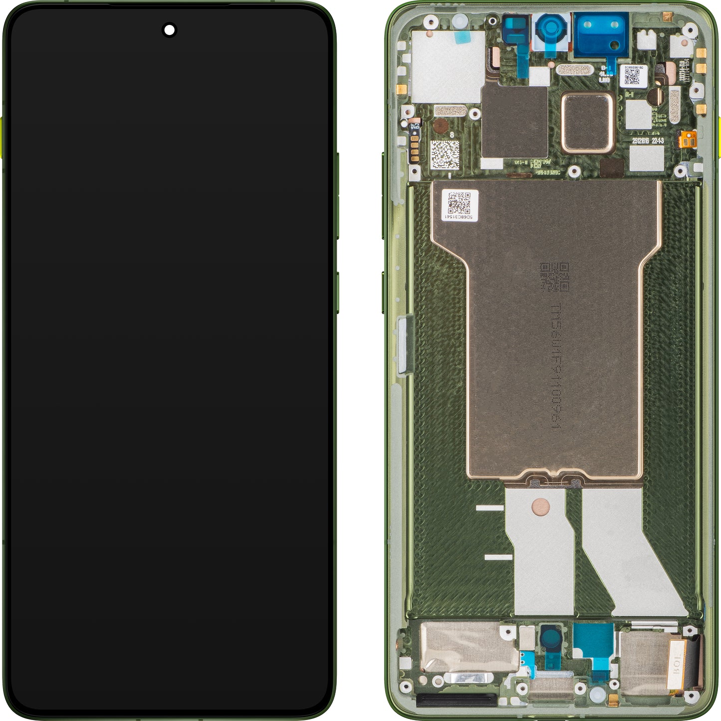 Motorola Edge 70 érintőképernyős kijelző, kerettel, Zöld (Bronze Green), Service Pack 5D68C31543