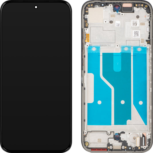 Motorola Moto G87 érintőképernyős kijelző, kerettel, fekete, Service Pack 5D68C32731