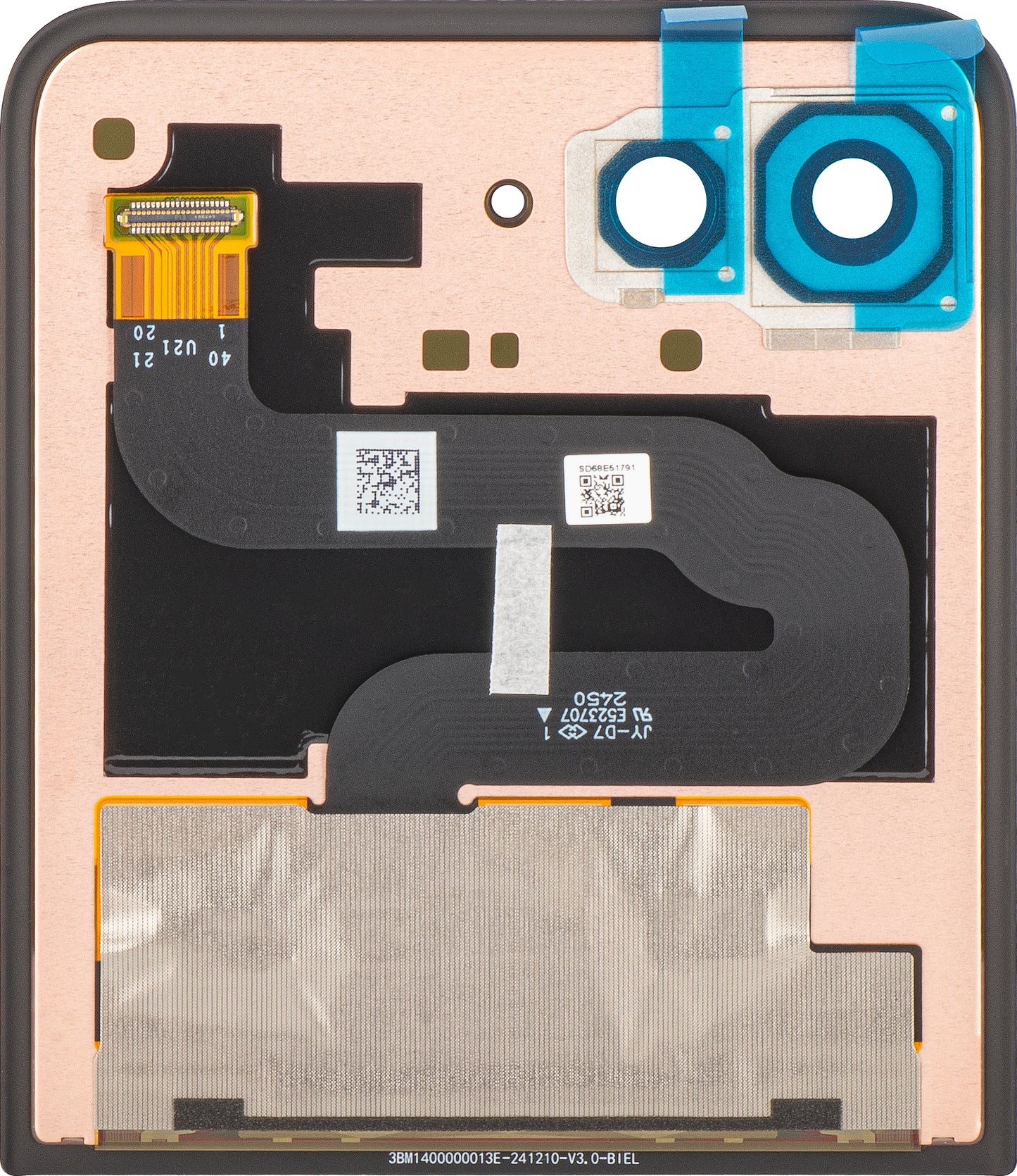 Display Touchscreen-nel Motorola Razr 60 Ultra, Sub Outer, Service Pack 5D68C29811