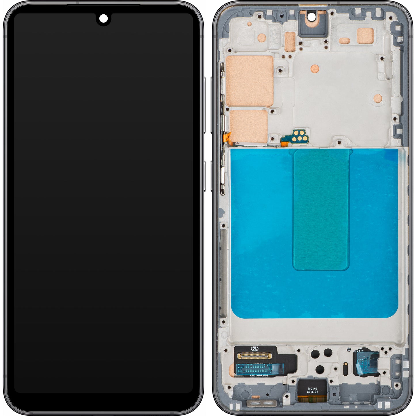 MP Touchscreen Display compatible with Samsung Galaxy S23 S911, with Frame, Black