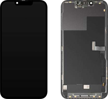 Apple iPhone 13 Pro-hoz kompatibilis MP érintőképernyős kijelző, kerettel, OLED FHD Diagnosztikai verzió, Fekete