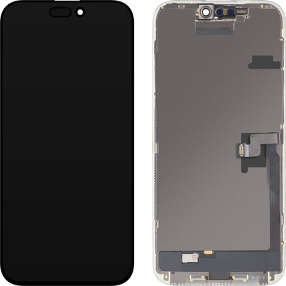 MP érintőképernyős kijelző kompatibilis az Apple iPhone 16 Pro Max készülékkel, kerettel, OLED FHD IC Movable verzió, fekete, csere