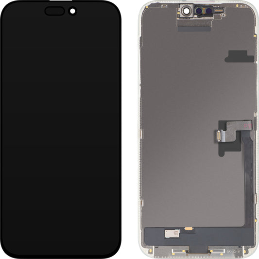 MP érintőképernyős kijelző kompatibilis az Apple iPhone 16 Pro Max készülékkel, kerettel, OLED FHD IC Movable verzió, fekete, csere