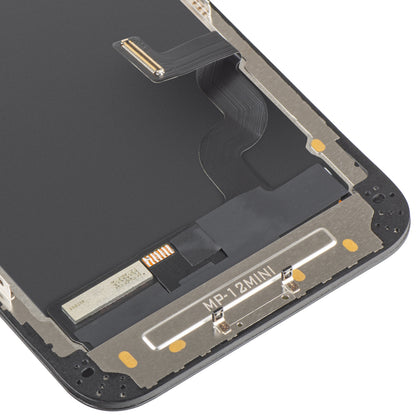 MP Touchscreen Display compatible with Apple iPhone 12 mini, with Frame, OLED FHD IC Movable Version, Black