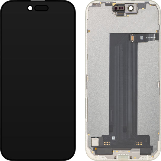 MP érintőképernyős kijelző kompatibilis az Apple iPhone 17 Air készülékkel, kerettel, OLED FHD 120Hz diagnosztikai szoftververzió, fekete