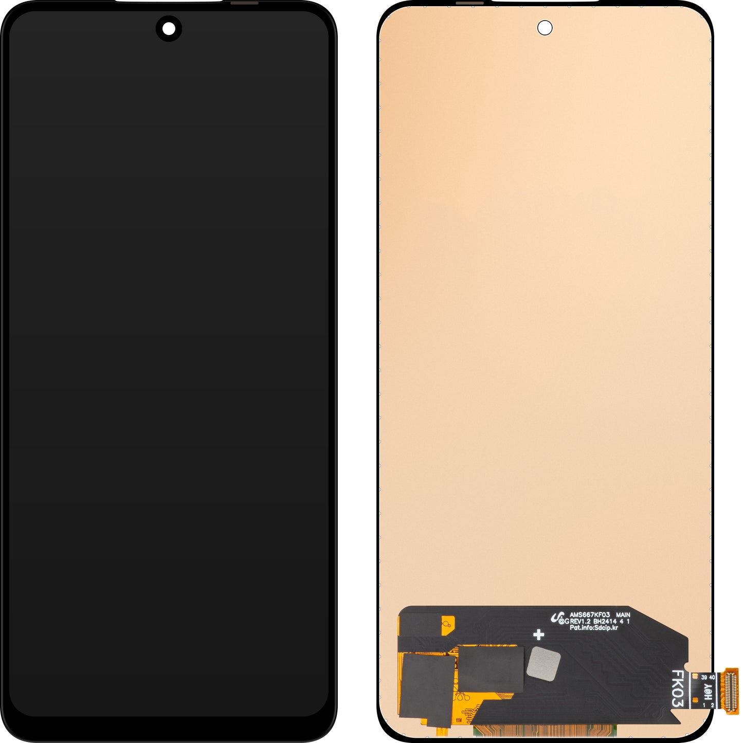 MP érintőképernyős kijelző kompatibilis az Oppo Reno12 F-fel