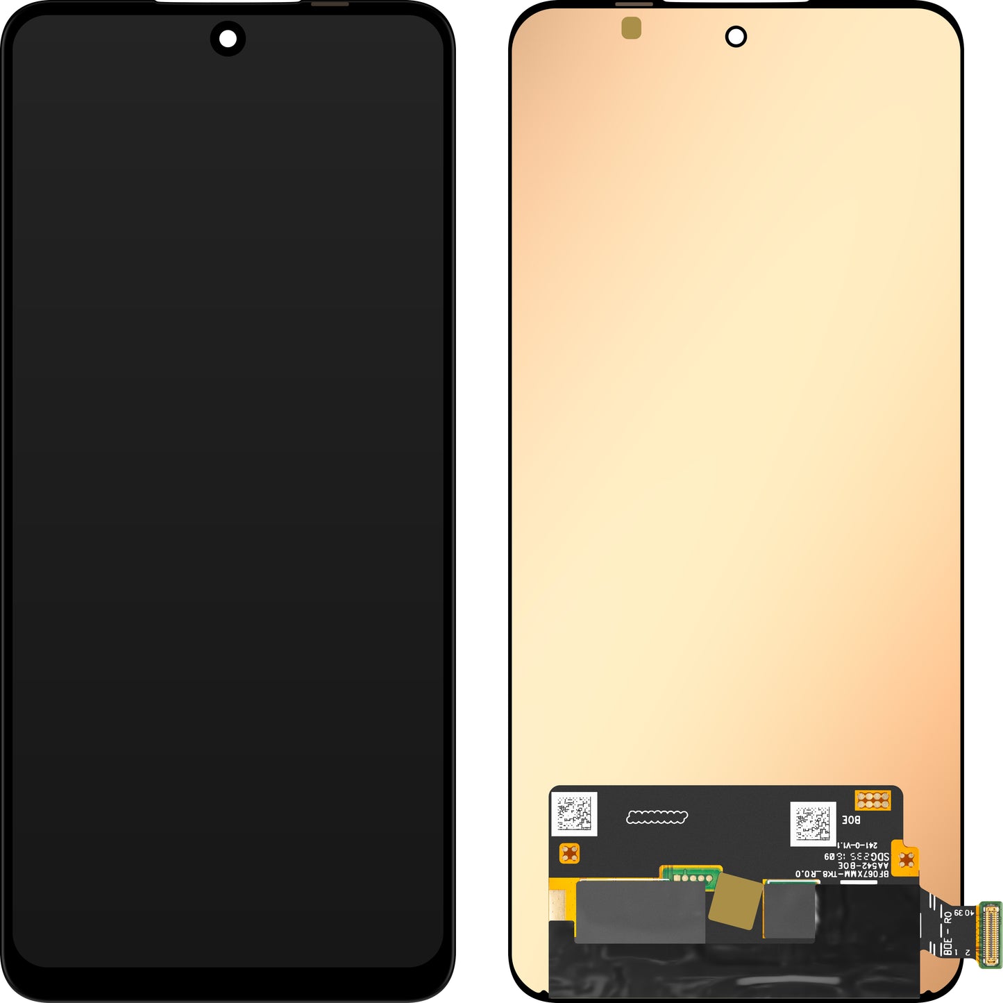 MP érintőképernyős kijelző kompatibilis Oppo F25 Pro / F27 Pro+ / K12 / Reno11 F típusokkal, OLED verzió
