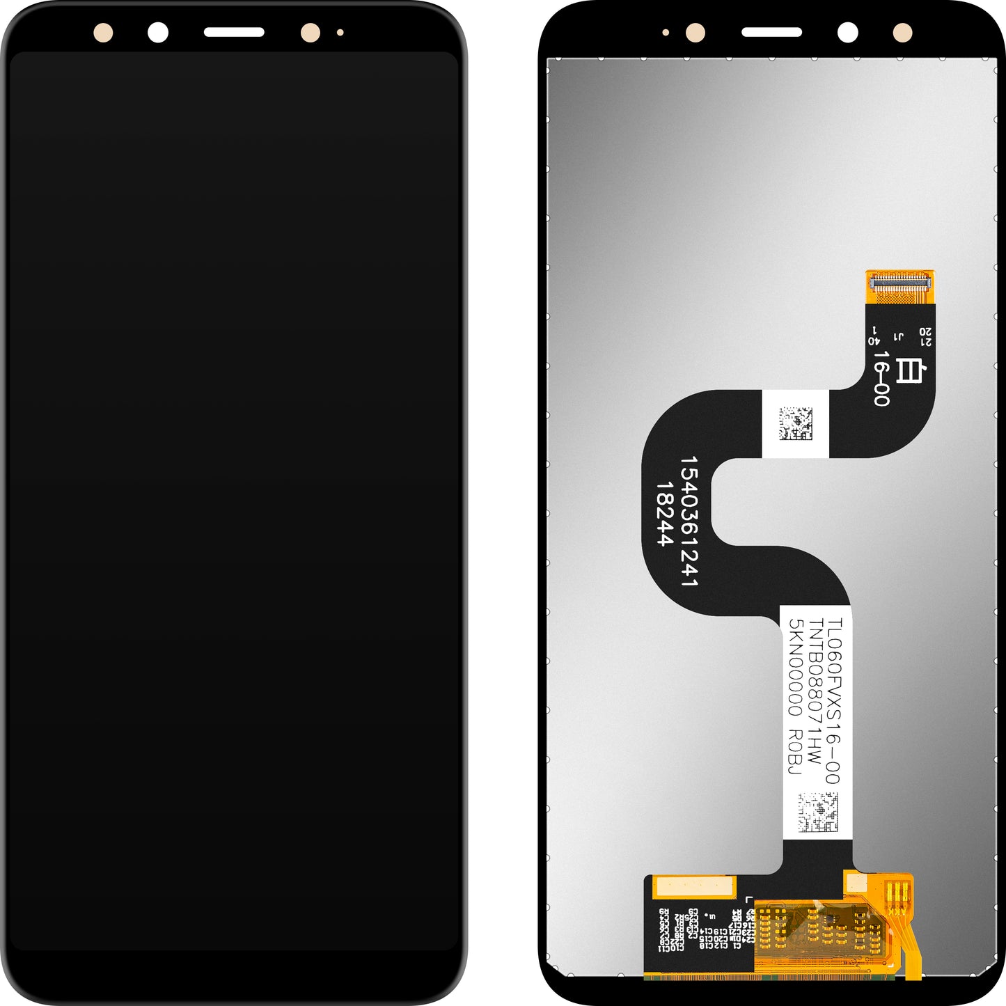 MP érintőképernyős kijelző kompatibilis Xiaomi Mi A2 (Mi 6X) készülékkel