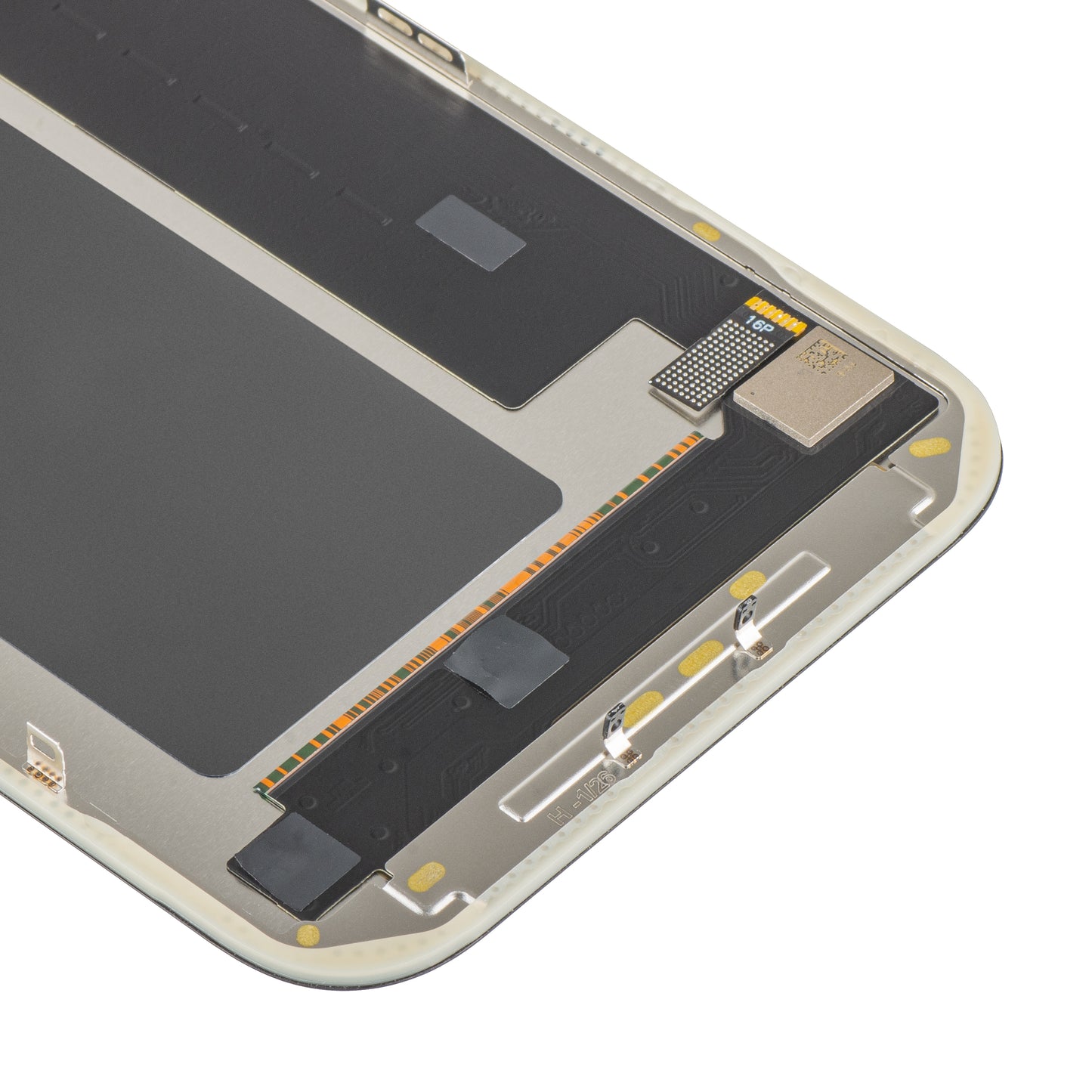 MP érintőképernyős kijelző kompatibilis az Apple iPhone 17 Pro Max készülékkel, kerettel, OLED FHD IC Movable verzió, fekete
