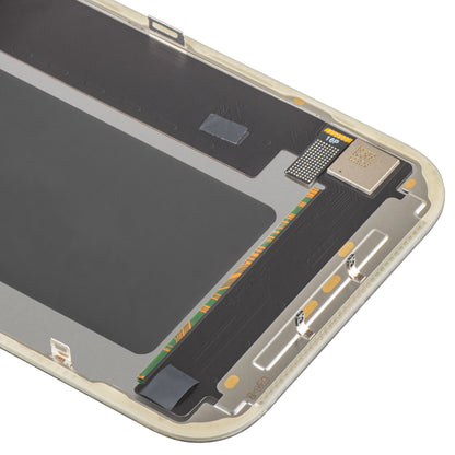MP érintőképernyős kijelző Apple iPhone 17 Pro kompatibilis, kerettel, OLED FHD IC Movable verzió, fekete
