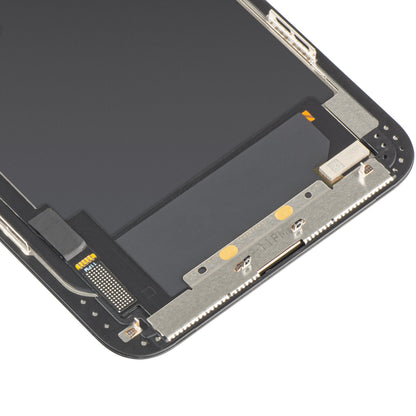 MP érintőképernyős kijelző kompatibilis az Apple iPhone 11 Pro Max készülékkel, kerettel, OLED FHD IC Movable verzió, fekete