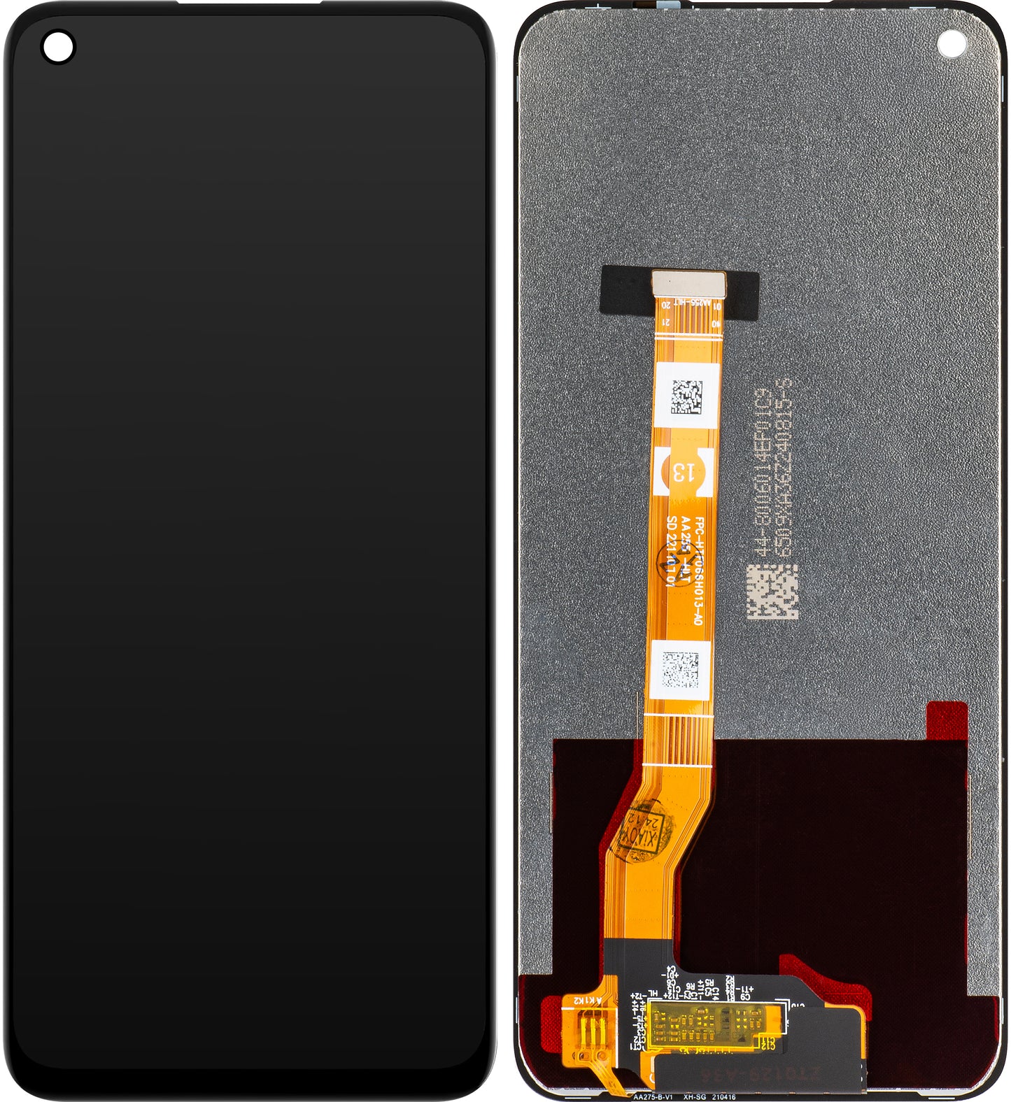MP érintőképernyős kijelző kompatibilis Oppo A36 / A76 típusokkal