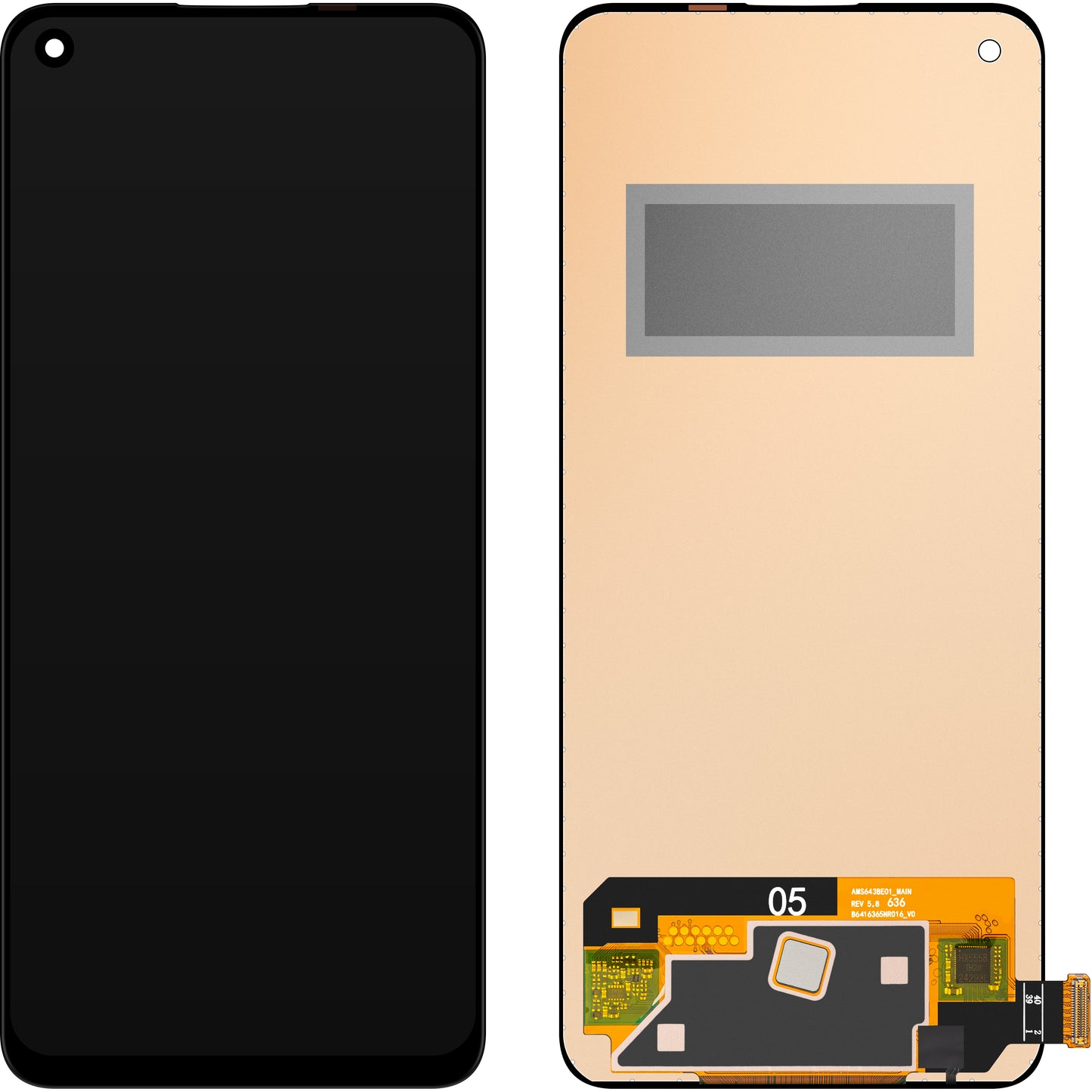 MP érintőképernyős kijelző kompatibilis Oppo Find X3 Lite / K9 / Reno5 5G készülékekkel