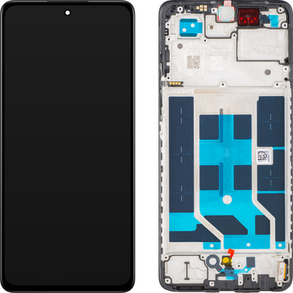 OnePlus Nord CE4 Lite érintőképernyős kijelző, kerettel, fekete, Service Pack 621029000221