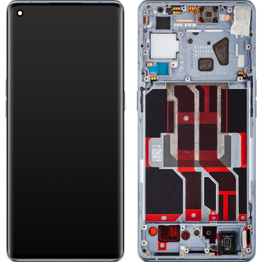 Display Touchscreen Oppo Reno6 Pro 5G (Snapdragon) / Reno6 Pro+ 5G, kerettel, Szürke (Lunar Grey), Service Pack 4907528