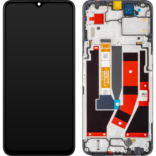 Oppo A77 5G érintőképernyős kijelző, kerettel, fekete, újrazárva 4130192