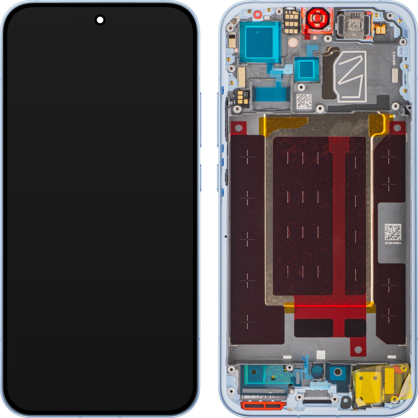 Display Touchscreen-nel Oppo Reno15 Pro Mini / Reno15 Pro, kerettel, Kék (Aurora Blue), Service Pack 621029000776
