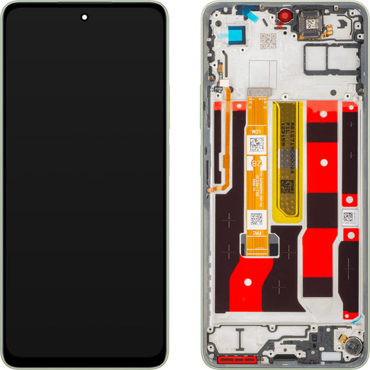 Kijelző érintőképernyővel Oppo A5 Energy / A5 Pro, kerettel, Zöld (Olive Green), Service Pack 621029000494