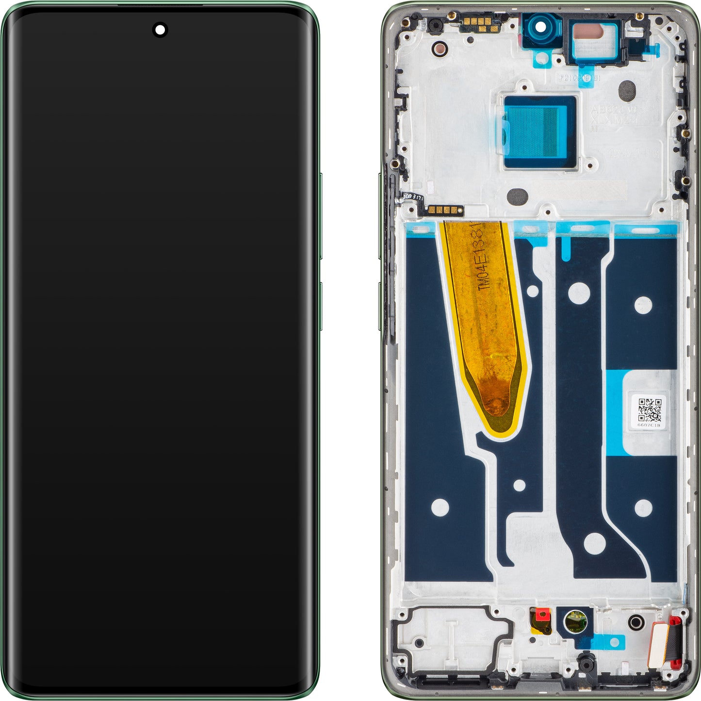 Realme 11 Pro+ érintőképernyős kijelző, kerettel, zöld (Oasis Green), Service Pack 621029000027