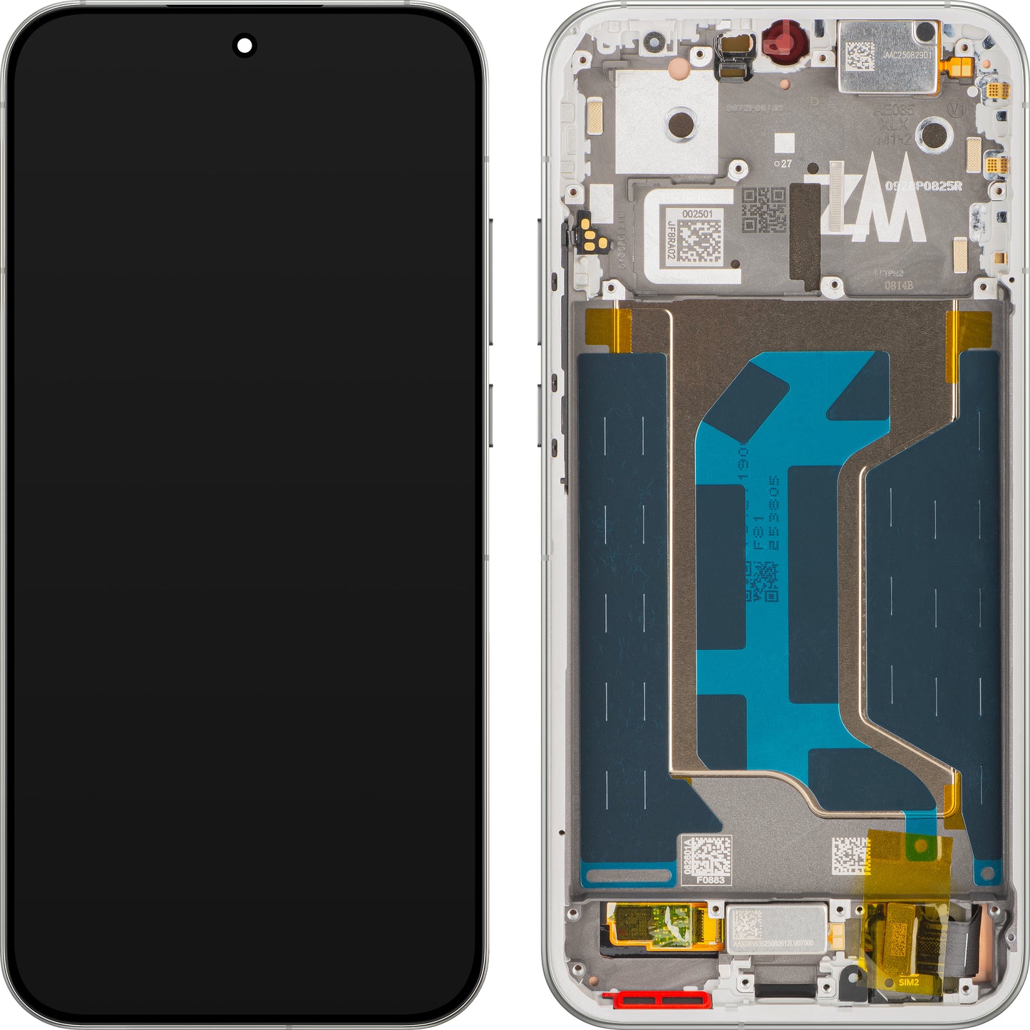 Kijelző érintőképernyővel Realme GT 8 Pro, kerettel, Fehér (Diary White), Service Pack 621029000683