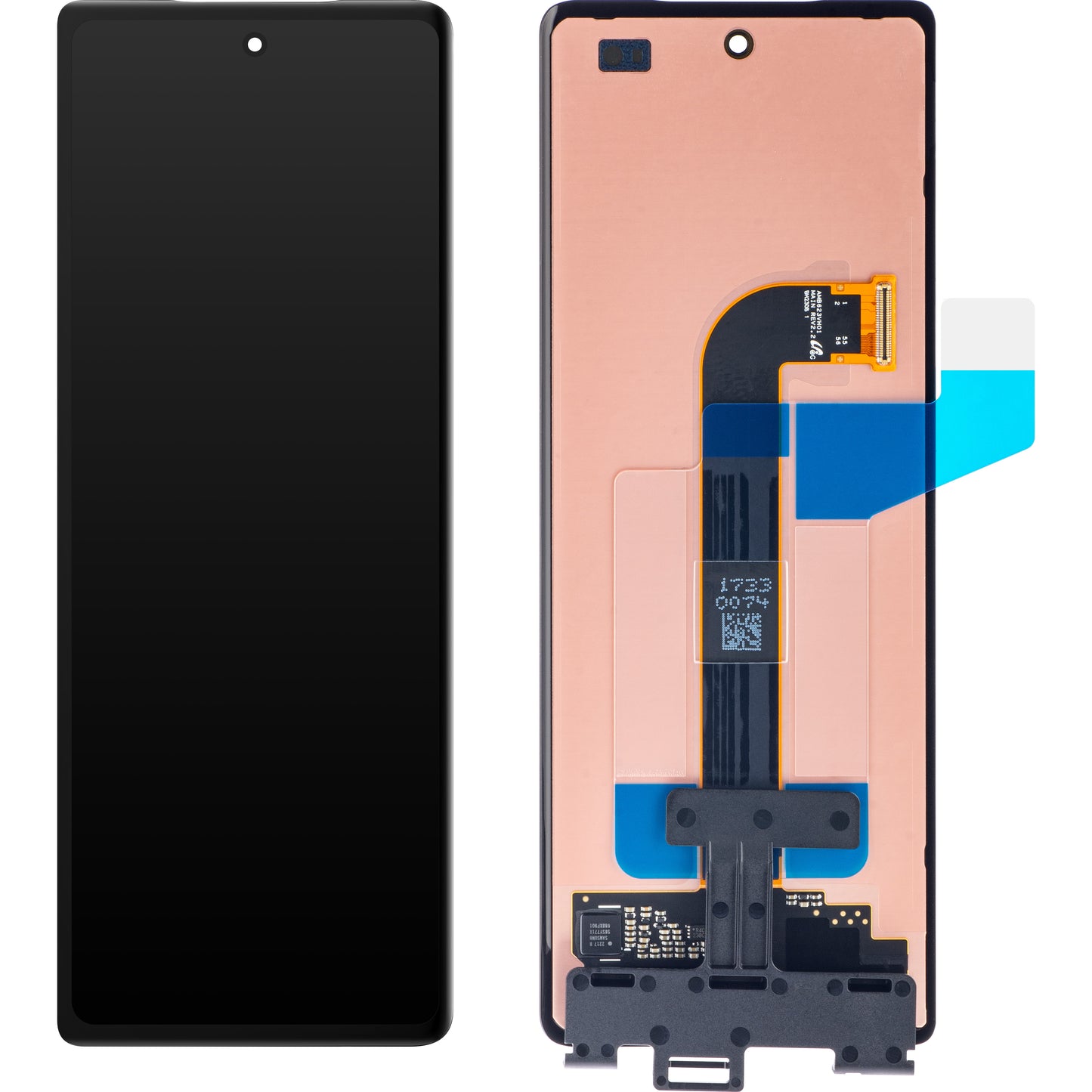 Érintőképernyős kijelző Samsung Galaxy Z Fold2 5G F916, Sub Outer, szervizcsomag GH82-2393943A 
