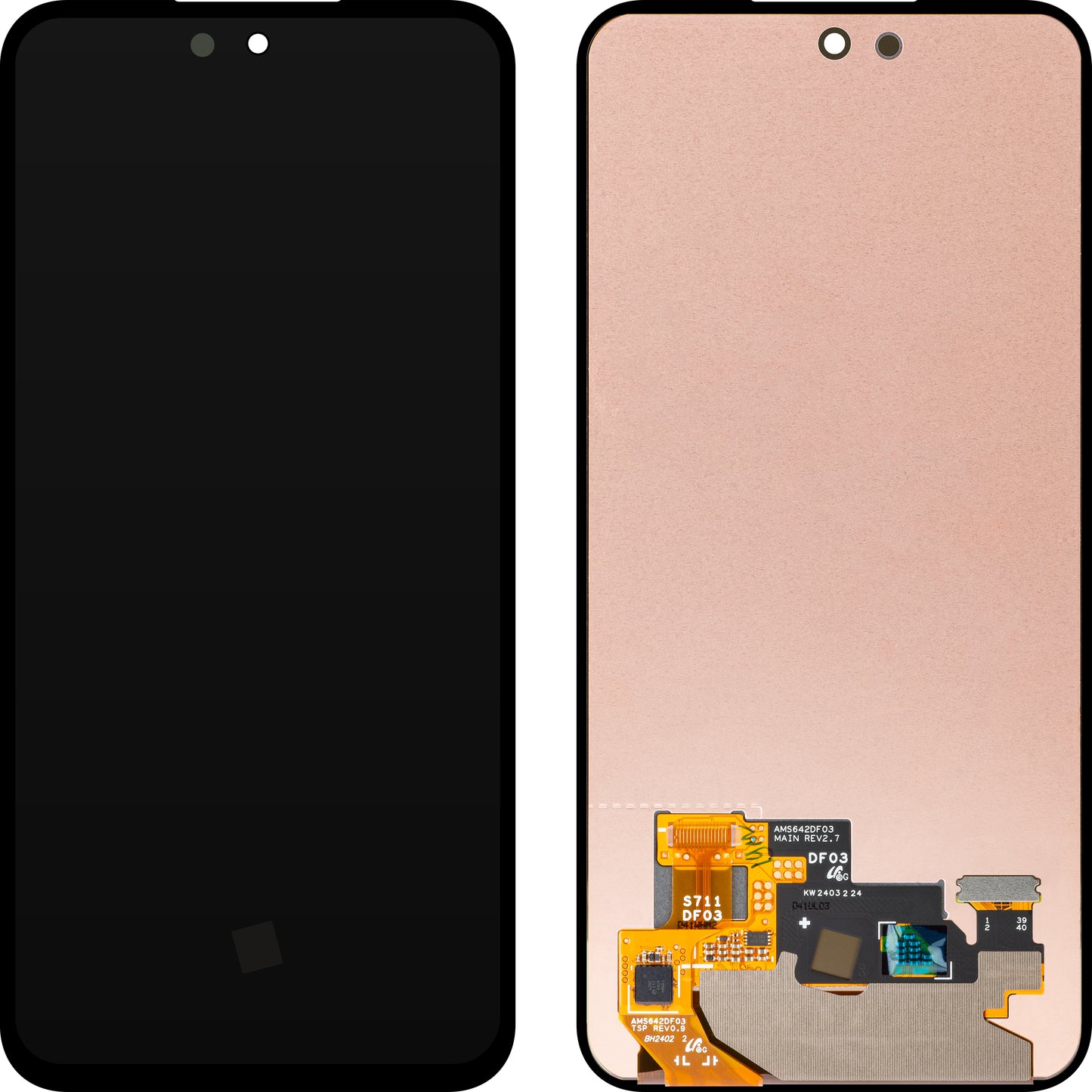Érintőképernyős kijelző Samsung Galaxy S23 FE S711, szervizcsomag GH82-32856A